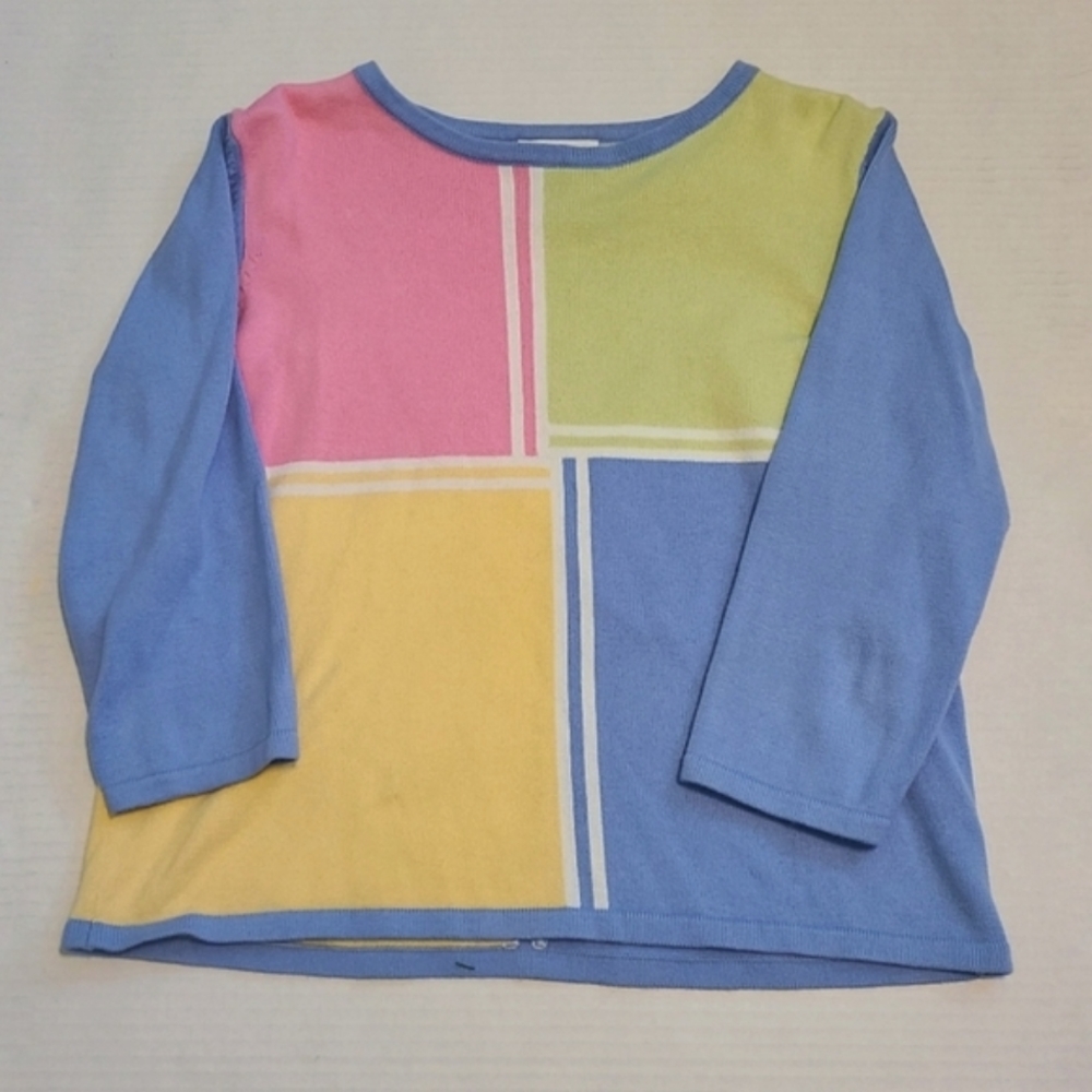 Talbots Color-Block Sweater